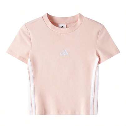 Adidas Grafik Yan Çizgili Spor Tişörtü