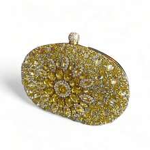 Clutch Bag For Parties With Rhinestones And Crystals, Perfect For Weddings, Bridesmaids - 金色 - 查看 2