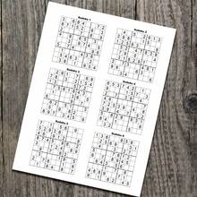 1 cuốn sách Sudoku, độ khó tăng dần, phù hợp cho người lớn và người cao tuổi, giúp rèn luyện trí não, thư giãn và giải trí, là lựa chọn quà tặng tuyệt vời (Không bao gồm bút). - Mảnh duy nhất - Xem 3