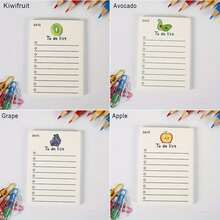 50 Sheets Cute Fruit Themed Daily Planner, To-Do List Notepad, Stationery - Multicolor - View 3