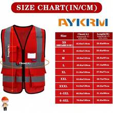 Pink Reflective Safety Vest For Women, Working Safety Gear With Strips, High Visibility Work Vest For Construction, Medium - Red Mesh - View 2