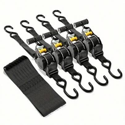 1pc Auto-Retractable Tie Down Strap, For Securing Luggage On Cars And Motorcycles