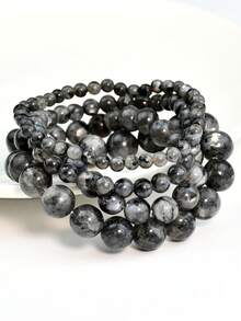 Vòng tay đính hạt đá Labradorite cổ điển, phụ kiện trang sức đá tự nhiên phong cách Bohemian mang lại sự cân bằng năng lượng và tài lộc. - nhiều màu - Xem 8