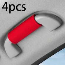 4pcs Universal Car Door Handle Protector Covers, Interior Accessories, Easy Installation, Anti-Slip Adjustable Design, Fit For Sedan, Truck, Van, SUV And More - A - View 10