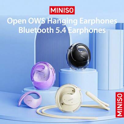  MINISO X15 Pro Translation Headphone Wireless BT5.4 OWS Sport Headsets Noise Reduction Earhook Open Ear Clip Multi Language Real Time Translation Earphone with Mic