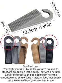 1Pc No Drill Door Stopper Set, Top Mount Tool-Free Self Adhesive Door Stop, Anti-Collision Silent Door Buffer Wall Protector, Punch-Free Heavy Duty Door Bumper Stopper For Home Kitchen Living Room Hotel Household Hardware ﻿ - Multicolor - View 4