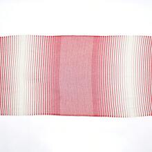 博德鲁姆 Peshtemal，土耳其 Peshtemal 毛巾，薄 Peshtemal，易于携带沙滩巾，75X160 厘米 Peshtemal 毛巾 - 紅白 - 查看 5