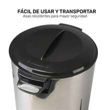Cafetera Percoladora Taurus 40 Tazas Acero Inoxidable, Ideal Eventos y Oficina - Gris - Ver 8
