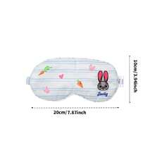Miniso 疯狂动物城朱迪和尼克条纹眼罩，柔软亲肤透气，居家午睡旅行遮光护眼，便携式商务旅行护眼（1个） - 朱迪 - 查看 9