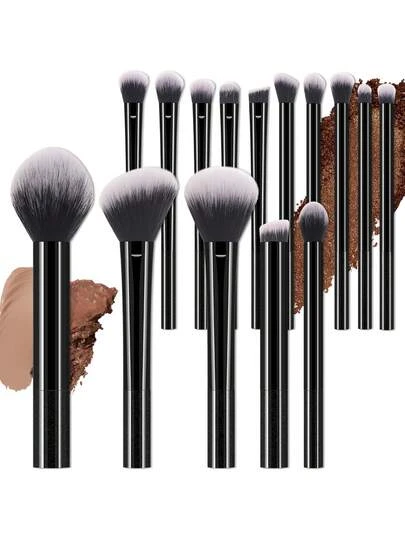 15支化妆刷套装，适合日常化妆，可作为送给女朋友的礼物