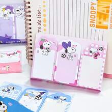 Bộ 60 tập giấy ghi chú hình Snoopy dễ thương, kiểu dáng trang nhã, chất liệu giấy cao cấp. Thích hợp cho học sinh, có thể dùng làm sổ tay, ghi chú và nhắn tin, cũng phù hợp cho văn phòng và sinh hoạt hàng ngày. Một lựa chọn lý tưởng cho mùa tựu trường và làm quà tặng văn phòng phẩm. - Nhiều màu - Xem 5