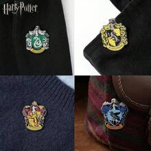 Monogram 1PC Hog Warts Series Enamel Pins Accessories Decorative Button Badges Clothes Bag Backpack Hats Band Men Women Cartoon Brooches Collectible Display Birthday Anime Peripheral Gifts - Multiple Styles - View 7
