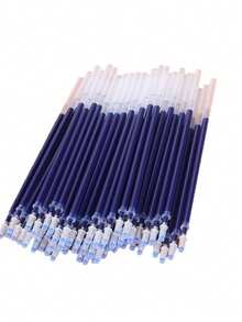 100 piezas Recambios de bolígrafo neutro de 0,5 mm - Tinta azul/negra de alta capacidad, ¡excelente para escribir en la escuela! - Multicolor - Ver 16