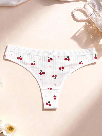 1PC Cute Cotton Thongs For Women, Comfortable And Breathable Underwear Women, Ruffles And Ribbed Texture Underwear Women,Simple Solid Color Sexy Shorts, Lingerie For Women Suitable For Dating, Yoga, Daily Life, Holidays Valentine's Day Ramadan Etc, Vacation Outfits Women Can Be Worn Year-Round