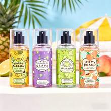 1pc 88ml Sweet Fruit Scented Fragrance Oil, Summer Odor Eliminator & Air Freshener, 4 Refreshing Fruit Scents Including Cantaloupe, Grape, Peach, Apple, Suitable For Fabrics, Clothes, Bags, Indoor & Outdoor Use - Multi Scents - View 11