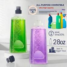 24" Dry Mops For Floor Cleaning, Microfiber Mop Spray System, Commercial Heavy-Duty Wet Mops With 28oz Big Tank, 2 Washable Pads (Commercial Blue, 24inch-2Pack) - 商業藍 - 查看 6