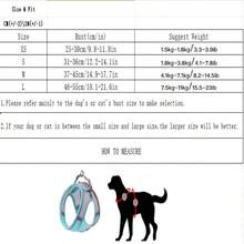 2 Buah Harness Anjing Reflektif dan Tali Penuntun 1,5m, Harness Tali Dada Hewan Peliharaan yang Bernapas Cocok untuk Anjing dan Kucing Kecil/Sedang/Besar, Set Aksesori Tali Dada dan Tali Penuntun untuk Anak Anjing - Jeruk - View 10