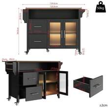 Food Service Carts & Trolleys - Black - View 7