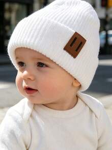3/1pc Set Infant Knitted Hat Combination, Autumn/Winter Children's Knitted Hat, Suitable For Boys And Girls, Can Match All Outfits, Fashionable Versatile Style, Pig Nose Design, Classic And Fun, Baby Accessories, Daily Wear And Gift Choice, Valentine's Day And Thanksgiving Gift, Christmas Gift, Comfortable, Breathable, Skin-Friendly, Soft Baby Knitted Warm Hat - Multicolor - View 4