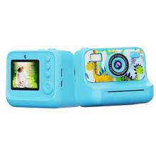32G Large Memory Children's Instant Printing Camera Toy, 1080P High-Definition Video Recording, Six Self-Timer Modes, High-Speed Printing, The Best Gift For Children Aged 3-8 On Festivals, Birthdays And Christmas. Three Rolls Of Printing Paper - Blue - View 9