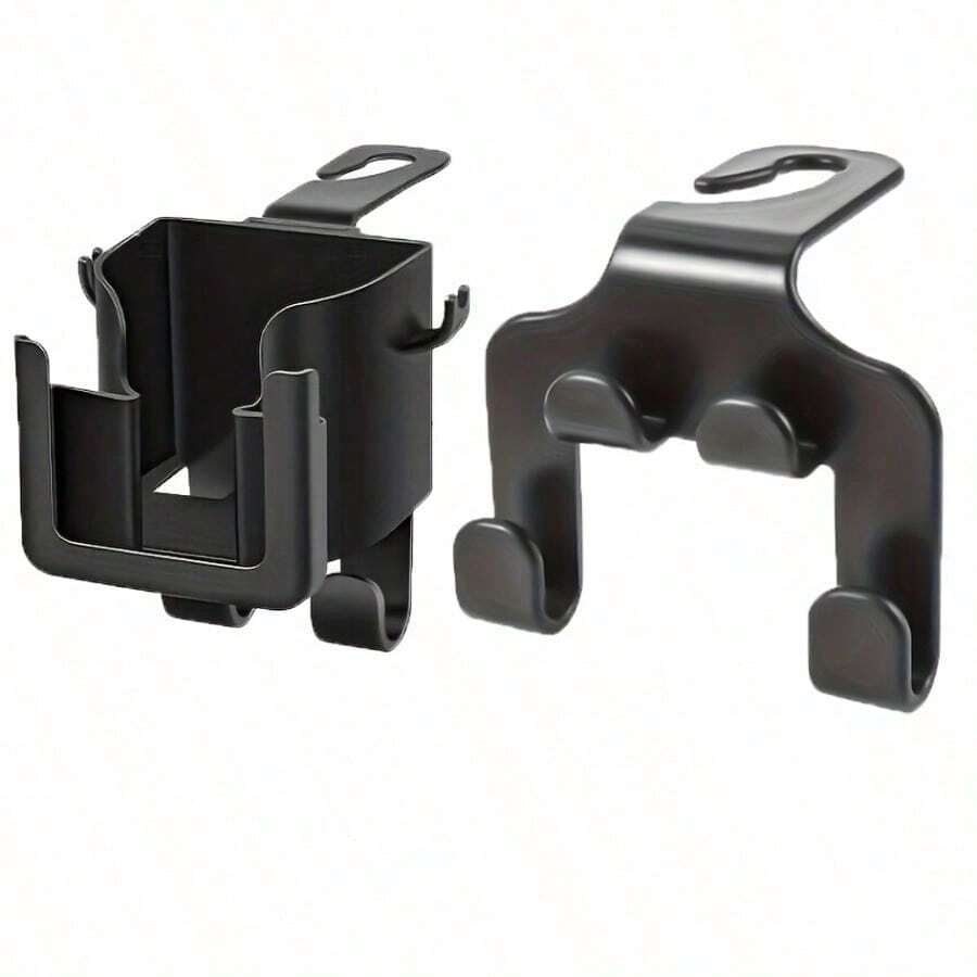 Bộ 2 món (Giá đỡ cốc đa năng + Móc treo đa năng) Túi đựng đồ đa năng gắn sau ghế xe hơi, tích hợp giá đỡ cốc, giá treo điện thoại và móc treo - Phù hợp với hầu hết các mẫu xe, đựng được chai nước, túi đựng đồ uống, túi rác và ly, dùng để chứa đồ, làm giá đỡ cốc sau xe, túi đựng đồ. - Móc treo cốc + Móc đa năng - Xem 1