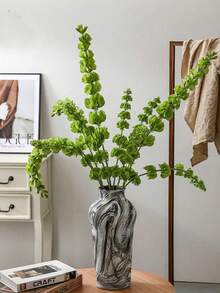 5/3/1pc Artificial Flower, Artificial Plant, Artificial Shell Flower, 66cm/25.68in, Suitable For Valentine's Day Decor, Wedding Decor, Garden Decor, Outdoor Plant Decor, Room Decor, Home Decor, Spring Decor, Bedroom Decor, Tabletop Decor, Living Room Decor - Green - View 4