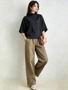 A Popular Item. Ladies Suit. Two-Piece Suit With T-Shirt And Pants. Casual Suit. Elegant For Commuting. Fashionable. - 混合色 - 查看 2
