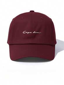 1pc Men's Casual Adjustable Letter Print Baseball Cap, Simple & Versatile For Daily Wear Unisex Cowboy Hats, Men's Cowboy Hats, Women's Cowboy Hats, Men's Washed Caps, Sun Hats, Adjustable Hats, Women's Sun Hats, Women's Baseball Caps, Women's Washed Caps, Men's Sun Hats, Unisex Baseball Caps, Women's Berets, Men's Baseball Caps, Women's Sun Hats, Washed Baseball Caps, Women's Hats, Women's Summer Hats, Women's Elegant Casual Hats, Women's Graduation Caps, Women's Trucker Hats, Y2K Hats, Adult Hats, Adjustable Hats, Baseball Caps - 黑色 - 查看 6