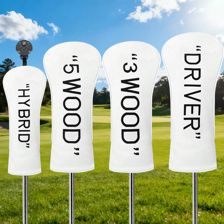 Simple Design Style Golf Club Head Cover, Suitable For Driver, Fairway Wood, Hybrid - Golf Club Head Cover Driver Head Cover - A Golf Club Head Cover That Is Worth Having, Providing The Best Protection For Your Club - Multicolor - View 1