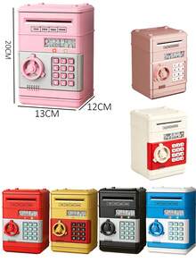 Salvadanella elettronica ATM per monete e contanti, scatola portamonete mini ATM per risparmio, giocattolo regalo per bambini e bambine dai 3 ai 12 anni, 3 4 5 6 7 8 9 10 11 12 anni - Multicolore - Visualizzare 12