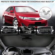 Magnetic Car Windshield Snow Cover, Thick Anti-Snow, Anti-Sunshade, 4-Season Universal Windshield Protector - Multicolor - View 11