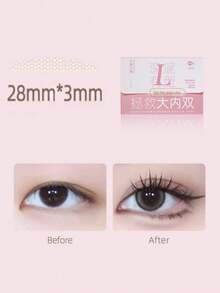180pcs/200pcs Pack Invisible Double Eyelid Tape, Natural Matte Finish, Adhesive Eyelid Sticker For Single Eyelid & Puffy Eyes - Multicolor - View 1