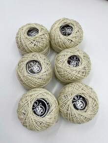 6pcs/Pack Solid Color Lace Thread, 25m Mini Spool Per Roll, White/Pink/Black 4 Colors Available, High-Quality Polyester Thread, Vibrant Color, Non-Pilling And Fade Resistant, Suitable For Garment Edging, Jewelry Making, Micro Weaving - Monochrome Lace Thread - View 12