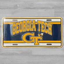 Georgia Tech 6 X 12 Embossed Aluminum Novelty License Plate - 1PC - View 1