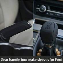 2pcs Car Gear Shift Knob Cover + Handbrake Cover Set, Anti-Slip Wear-Resistant, Soft Fit, Universal Interior Gear Shift & Handbrake Protective Decor - Multi-color Gear Shift Cover + Handbrake Cover Set - View 4