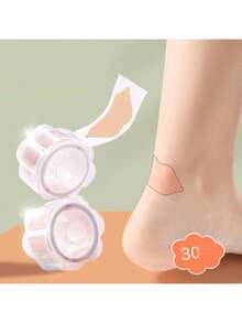 Gói 30 miếng băng dán gel hydrocolloid trị phồng rộp - Miếng đệm chăm sóc chân chống thấm nước, có keo dính dùng cho vết trầy xước gót chân, phồng rộp và giày dép - Miếng đệm giảm đau có lớp bảo vệ lót giày. - 4 chiếc (màu ngẫu nhiên) - Xem 3