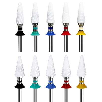 1pc Ceramic Nail Drill Bit, Suitable For DIY Manicure