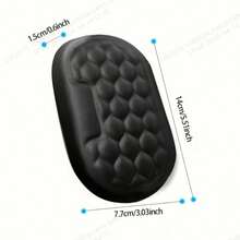 1 pieza Almohadilla de descanso para muñeca de escritorio de computadora ergonómica de espuma de memoria - Cojín de soporte para el brazo cómodo para escribir, jugar y trabajar en la oficina, diseño antideslizante, negro - A - Ver 2