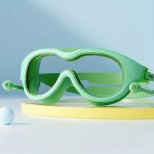1PC Durable Anti‑Fog Swim Goggles For Boys Girls, Bright Attractive Kids Swimming Eyewear For Pool & Beach Activities - Green - View 2