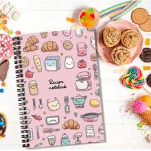 Cute Cartoon Baking Themed Spiral Notebook, Cover Decorated With Adorable Bread And Kitchenware Patterns. Essential For Home Chefs, Can Be Used As A Kitchen Journal, Cooking Planner, Or Daily Note-Taking, Exquisite And Practical, Also Makes A Great Gift! - F - View 6