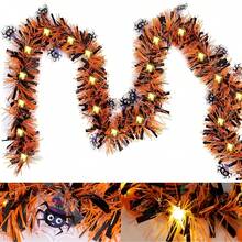 Decoración de halloween, Guirnalda de alambre 392 pulgadas (10 m), con 100 Luces LED Intermitentes |   Adecuada para halloween, decoración para Interior y Exterior |   Fiestas, Jardín, Casa (Araña, 10M) - Araña - Ver 2