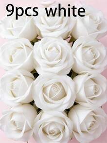 Artificial Roses Flowers With Flexible Stems Components To Achieve Natural Look In Diy Crafts Everlasting Blossoms For Women Workers Crafters Artificial Roses Flowers For Decorating Office Desks Bedroom House Wedding Party Supplies Pieces For Table - Multicolor - View 14