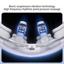 Haier Das HHZ-E302M Augenmassagegerät mit beheizter Augenmaske und 3D-Fingerspitzenmassagekopf mit visueller Punktvibration stimuliert die Akupunkturpunkte rund um die Augen, umschließt diese sanft und massiert sie mit konstanter Temperatur. Es lindert Tränensäcke und ist ein ideales Geschenk für Eltern und Kinder. - Übersicht 2