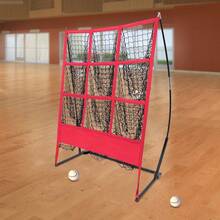 Nine Grid Baseball Nets Practice Training Softball Pitching Strike Zone Target Net With 9 Pocket Backstop In The Home Backyard Field And Other Outdoor And Indoor Places For Baseball Training - Black+Red - View 3