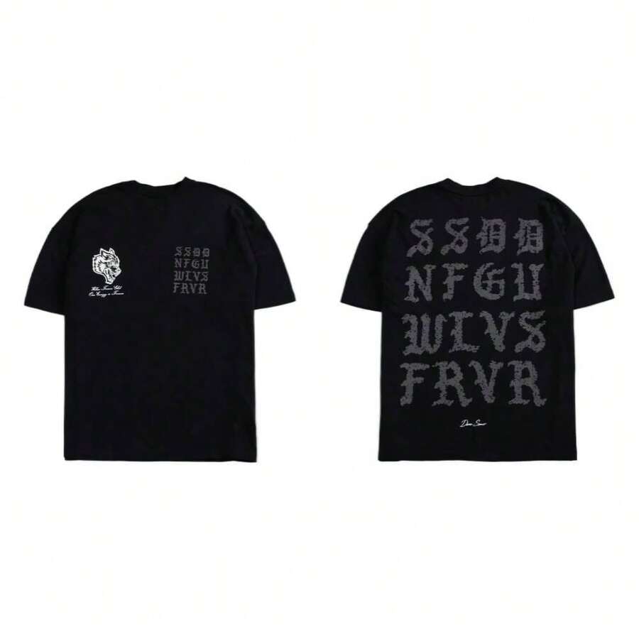 Darcsport T-Shirt T-Shirt Gym Training T-Shirt Short Sleeve Cotton Comfortable Streetwear Oversized T-Shirt - T260118 Màu đen - Xem 1