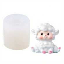 1 Máy Tính Eid Al-Adha Mini Dễ Thương Thịt Cừu Silicon Hình Khuôn Cho Tự Làm Bánh Chocolate Thạch Pudding Nướng Dụng Cụ - trắng - Xem 6