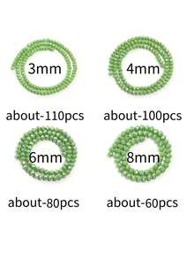 1pc Colored Ceramic Cylinder Spacer Beads, Fashion Versatile All-Match DIY Beading Stringing Material For Bracelets, Necklaces, Jewelry, Phone Charms, Key Chains, Bulk Wholesale Beads - Colored Green Porcelain - View 6