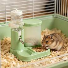 New 2-In-1 Automatic Hamster Feeder And Water Bottle With Rolling Ball, Guinea Pig Feeding Set - View 9