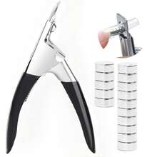 美甲師專用磁吸式壓克力指甲剪，專業假指甲修剪器含15個磁鐵，不鏽鋼人造指甲工具，精準長度控制，適用於居家與美甲沙龍 - 彩色 - 查看 13