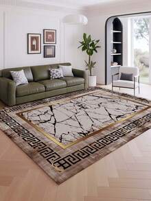 A Rustic Style Interior Decoration Carpet, Washable Indoor Carpet, Living Room Carpet, Sofa Carpet, Bedroom Carpet, Bedside Carpet, Room Floor Mat, Dining Room Kitchen Carpet, Outdoor Camping Carpet, Multi Size Carpet - Multicolor (A) - View 2